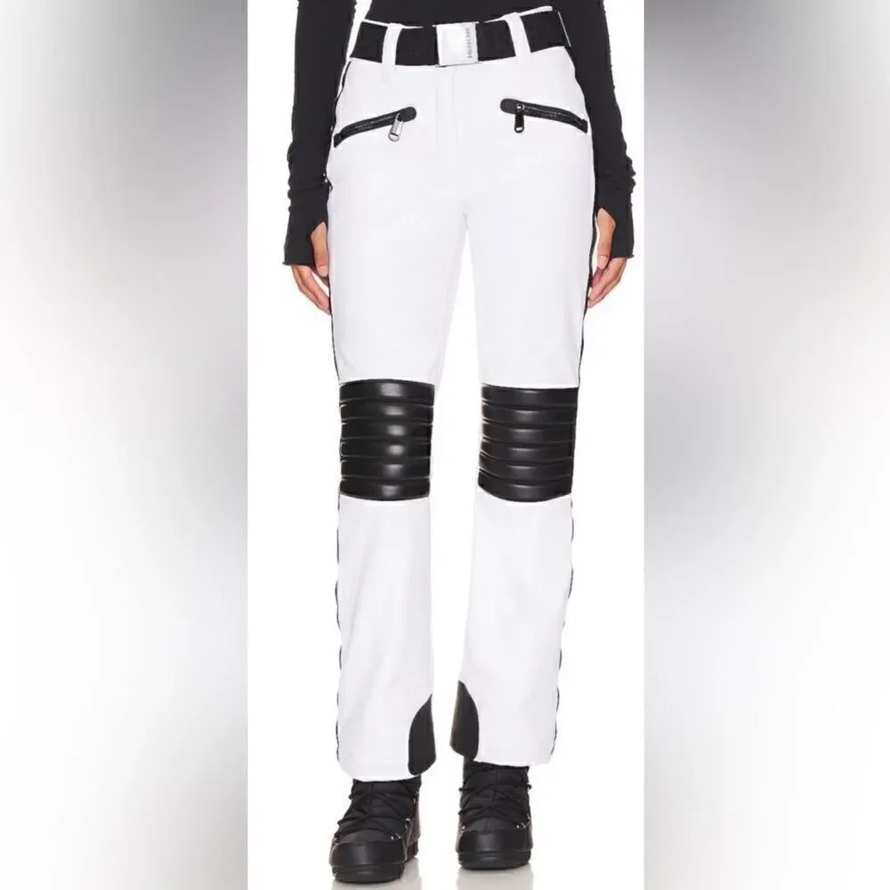 Goldbergh Pippa Rocky Ski Pants Waterproof White Black US size 12